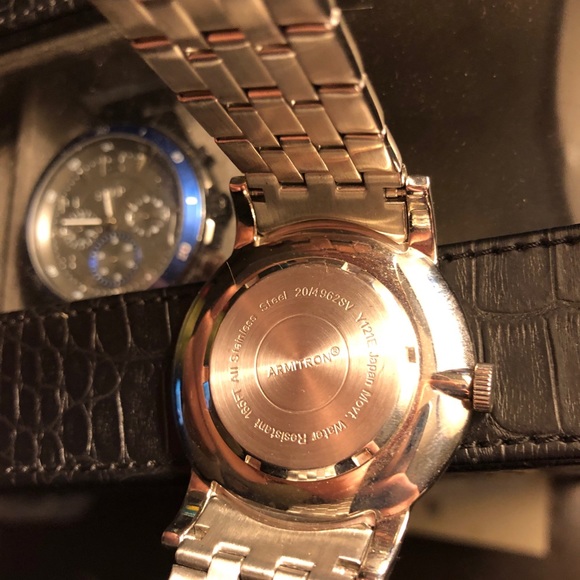 Armitron water 165 resist steel Black/Silver - Picture 2 of 3